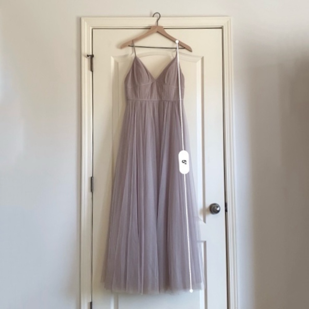 JENNY YOO Ali Tulle Bridesmaid Dress Vintage Lilac size 10 - Picture 12 of 12